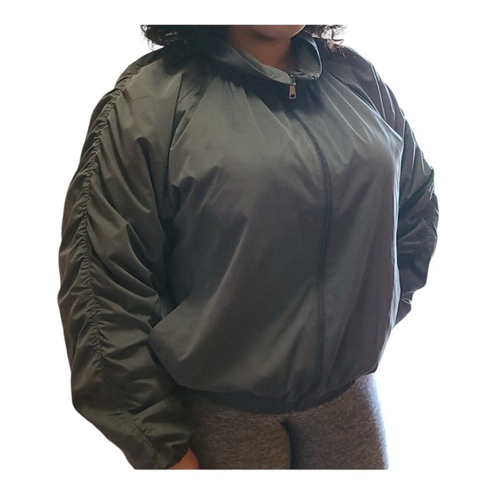 OPEN EDIT NORDSTROM Plus Size Windbreaker Bomber Jacket Size 1X & 2X